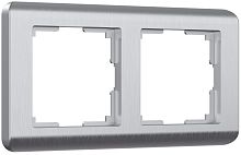 Рамка универсальная Werkel Stream 2-м. серебро картинка